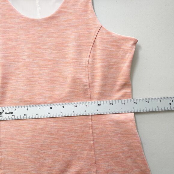 Outdoor‎ Voices Flow Circle Back Workout Dress Sz M Coral Orange Spacedye Shorts - Picture 10 of 11